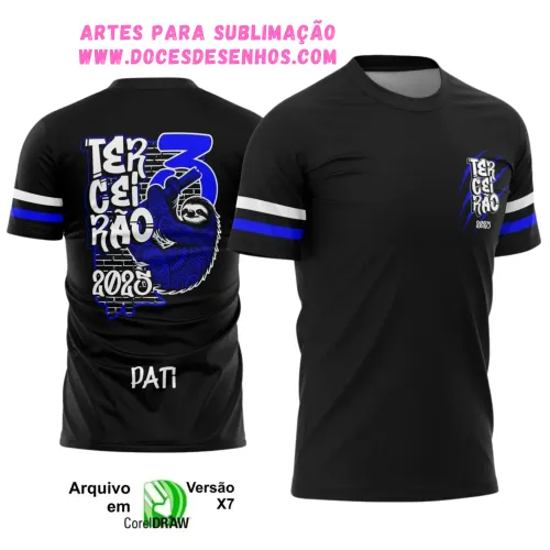 Terceirão Bicho Preguiça: Estampa Camiseta Escolar 2025 Terceirão Bicho Preguiça: Estampa Camiseta Escolar 2025