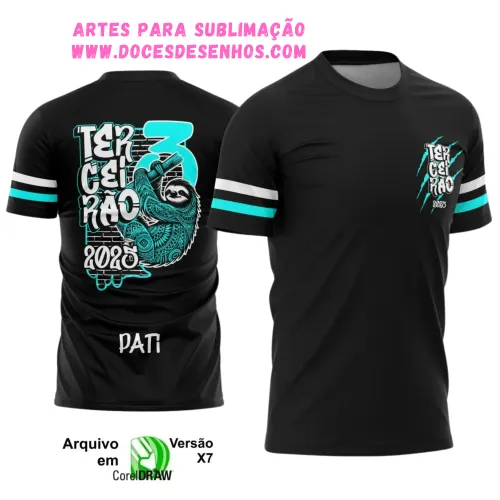Terceirão Bicho Preguiça: Estampa Camiseta Escolar 2025 Terceirão Bicho Preguiça: Estampa Camiseta Escolar 2025