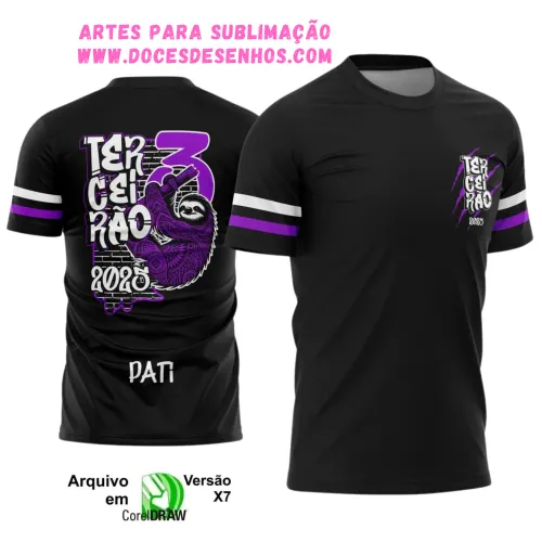 Terceirão Bicho Preguiça: Estampa Camiseta Escolar 2025 Terceirão Bicho Preguiça: Estampa Camiseta Escolar 2025