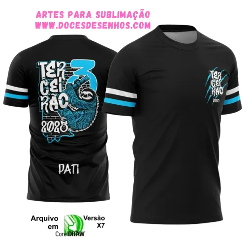 Terceirão Bicho Preguiça: Estampa Camiseta Escolar 2025 Terceirão Bicho Preguiça: Estampa Camiseta Escolar 2025