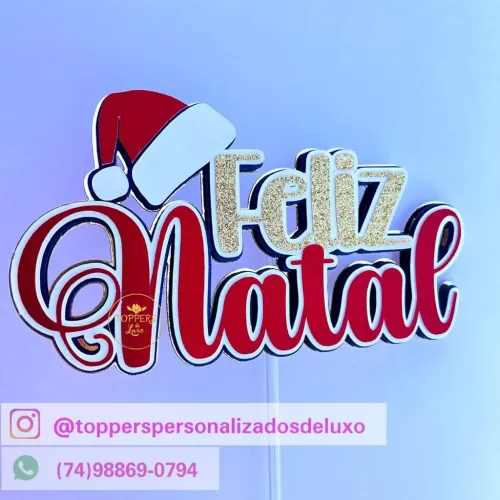 Topos de Bolo – Coletiva Natal 2023 (Toppers de Luxo)
