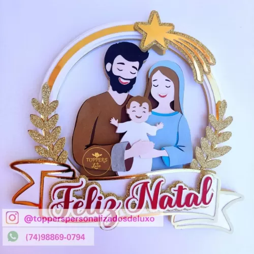 Topos de Bolo – Coletiva Natal 2023 (Toppers de Luxo)