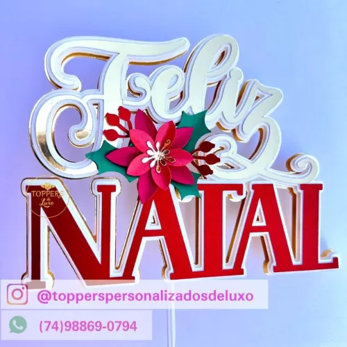 Topos de Bolo – Coletiva Natal 2023 (Toppers de Luxo)