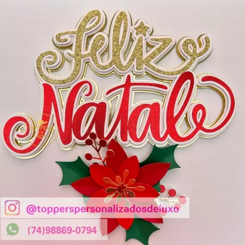 Topos de Bolo – Coletiva Natal 2023 (Toppers de Luxo)
