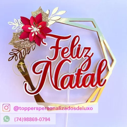 Topos de Bolo – Coletiva Natal 2023 (Toppers de Luxo)