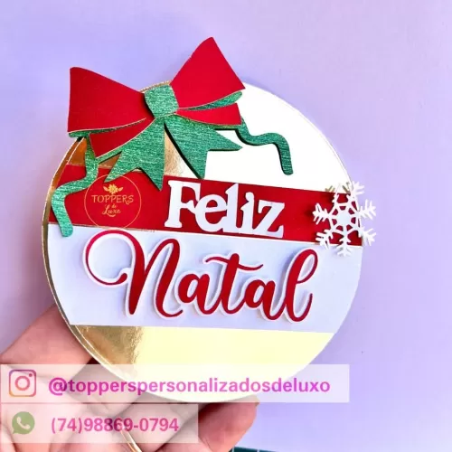 Topos de Bolo – Coletiva Natal 2023 (Toppers de Luxo)