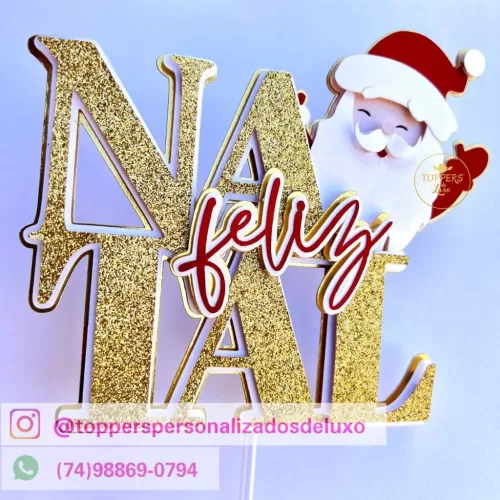Topos de Bolo – Coletiva Natal 2023 (Toppers de Luxo)