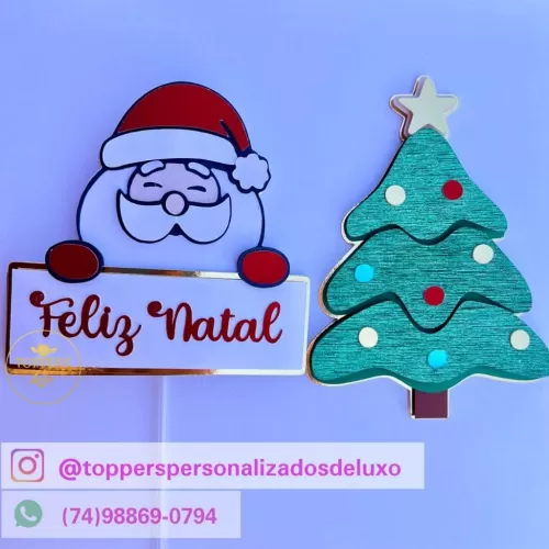 Topos de Bolo – Coletiva Natal 2023 (Toppers de Luxo)