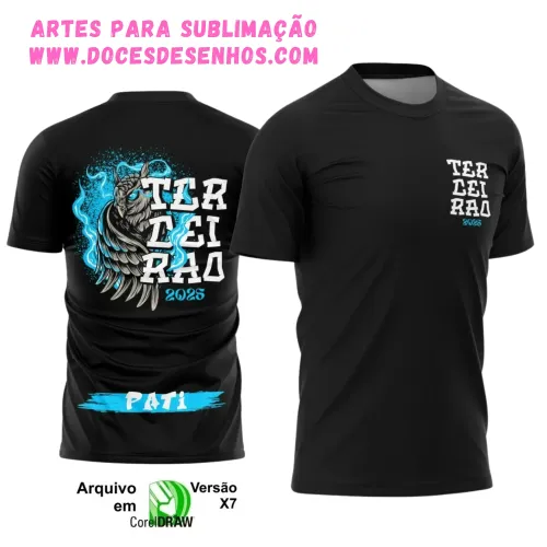 Uniforme Escolar: Estilo Coruja Terceirão 2025 em Vetor Uniforme Escolar: Estilo Coruja Terceirão 2025 em Vetor