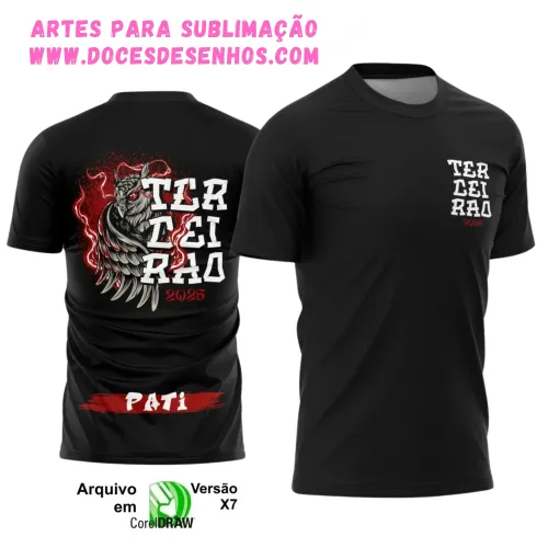 Uniforme Escolar: Estilo Coruja Terceirão 2025 em Vetor Uniforme Escolar: Estilo Coruja Terceirão 2025 em Vetor