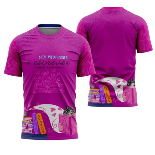 Uniforme e Camiseta de Educador Personalizado – Design Profissional Escolar