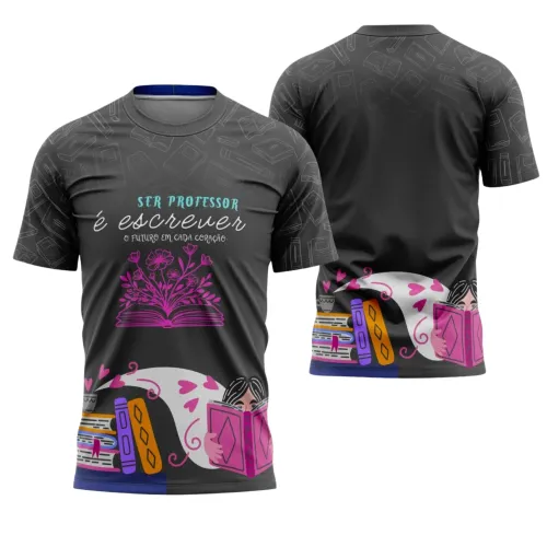 Uniforme e Camiseta de Educador Personalizado – Design Profissional Escolar