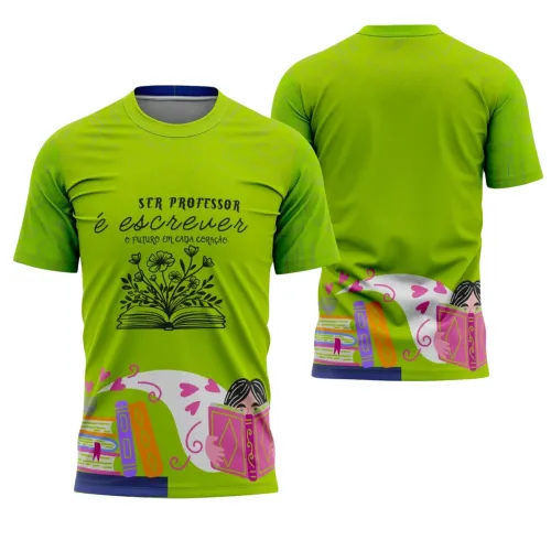 Uniforme e Camiseta de Educador Personalizado – Design Profissional Escolar