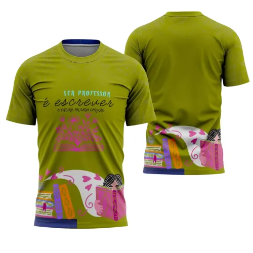 Uniforme e Camiseta de Educador Personalizado – Design Profissional Escolar