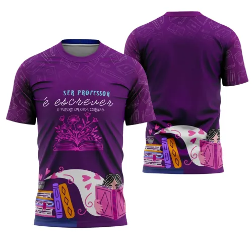 Uniforme e Camiseta de Educador Personalizado – Design Profissional Escolar