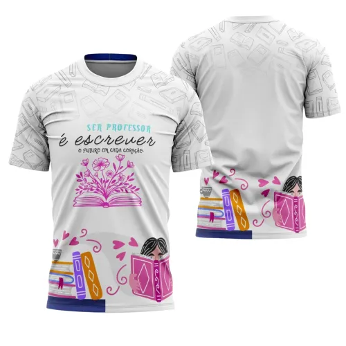 Uniforme e Camiseta de Educador Personalizado – Design Profissional Escolar