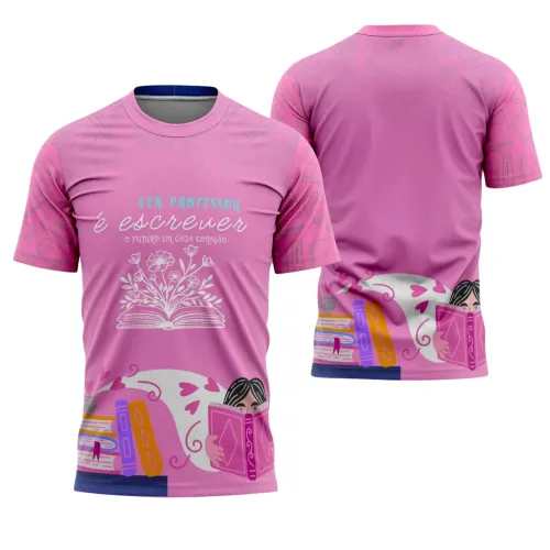 Uniforme e Camiseta de Educador Personalizado – Design Profissional Escolar