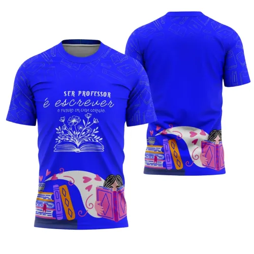Uniforme e Camiseta de Educador Personalizado – Design Profissional Escolar
