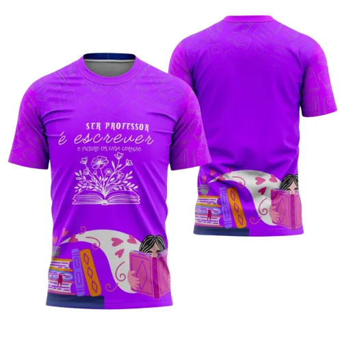 Uniforme e Camiseta de Educador Personalizado – Design Profissional Escolar