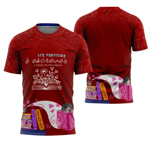 Uniforme e Camiseta de Educador Personalizado – Design Profissional Escolar