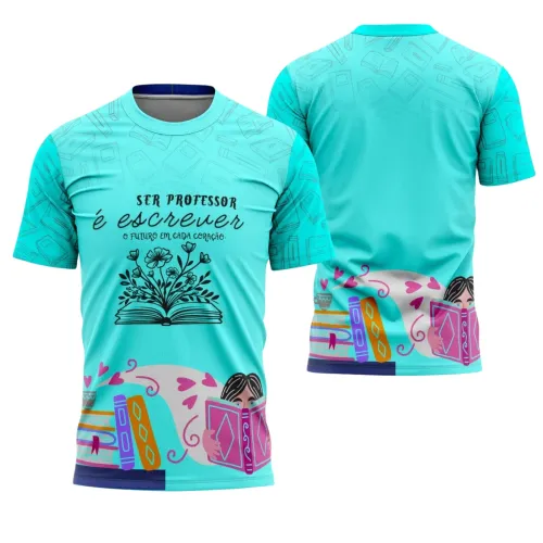 Uniforme e Camiseta de Educador Personalizado – Design Profissional Escolar