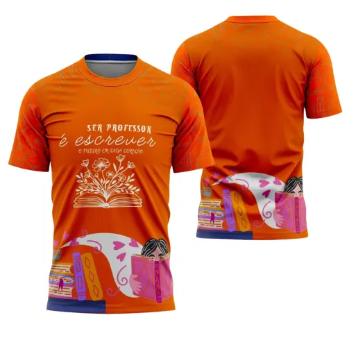 Uniforme e Camiseta de Educador Personalizado – Design Profissional Escolar