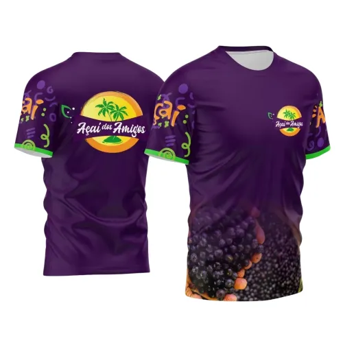 Uniforme para Loja de Açaí Personalizado – Design Profissional