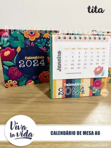Viva La Vida – Calendário de Mesa BIG A6 2024