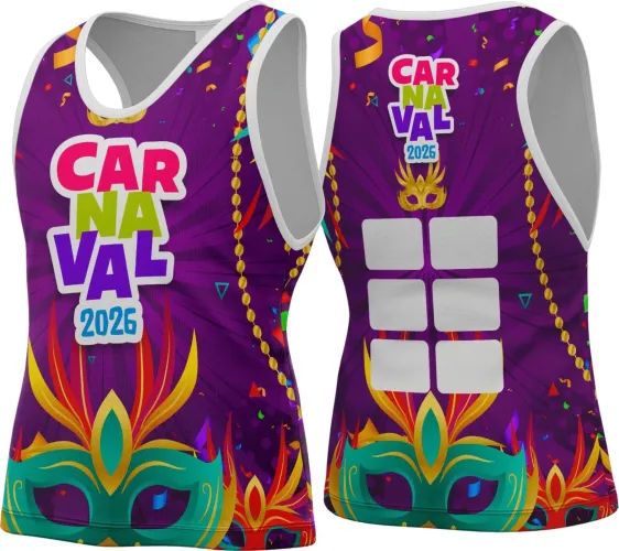 Abadá Personalizado Carnaval 2026 – Arte para Bloco Criativa