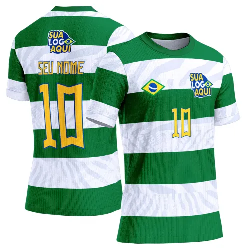 Arte Brasil 2026 futebol e emoção, desenvolvida para camisetas de torcida e eventos esportivos.