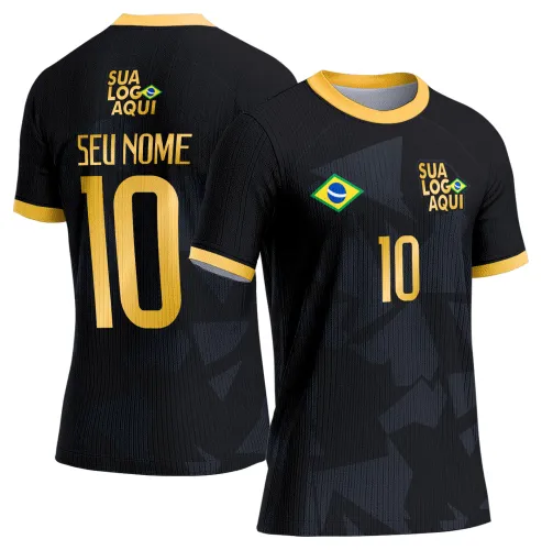 Arte Brasil 2026 rumo ao hexa, criada para camisetas de torcida brasileira e futebol nacional.