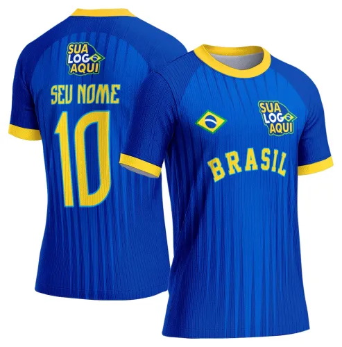 Arte Brasil futebol mundial para camiseta, indicada para torcida e eventos esportivos de 2026.