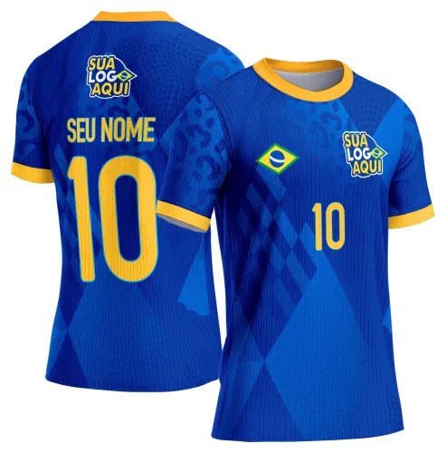 Arte Brasil futebol mundial torcida, criada para camisetas esportivas e personalizadas.