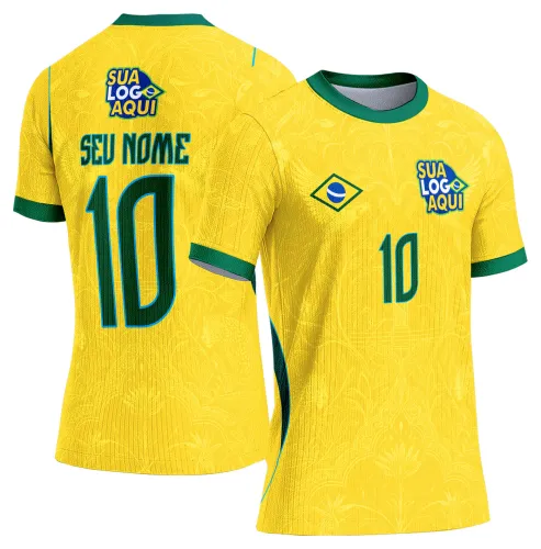 Arte Brasil torcida campeã 2026, desenvolvida para camisetas personalizadas com tema futebol.