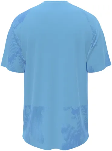 Camisa de goleiro da Áustria 2026 azul-claro com camuflado tom sobre tom, frente e costas