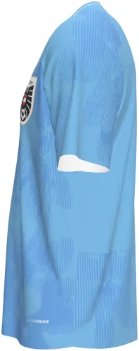 Camisa de goleiro da Áustria 2026 azul-claro com camuflado tom sobre tom, frente e costas