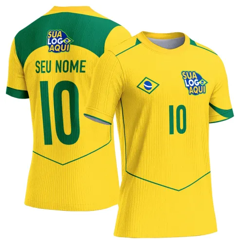Arte camisa Brasil jogo mundial 2026, perfeita para estampar camisetas de torcida e eventos esportivos.