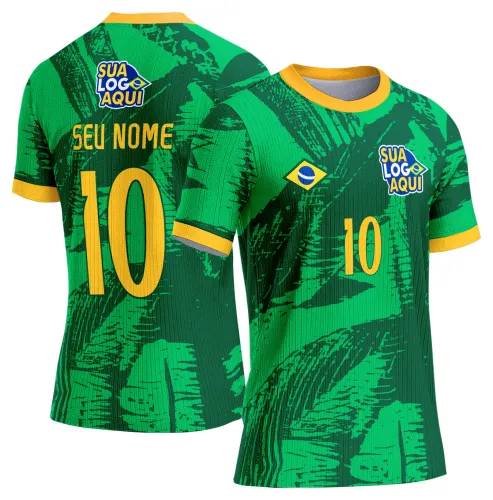 Arte camisa Brasil para jogo mundial, indicada para torcedores e personalização de camisetas.