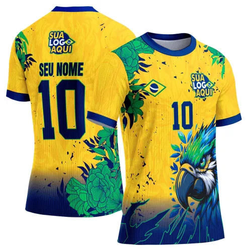 Arte camisa Brasil rumo ao mundial, ideal para estampa esportiva e camisetas de torcedores.