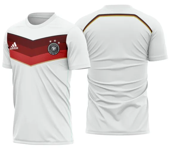 Arte Camisa Inspirada na Alemanha Home Kit 2014 Clássica