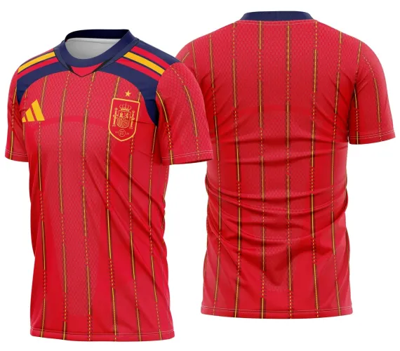 Arte Camisa Inspirada na Espanha Home Kit 2026