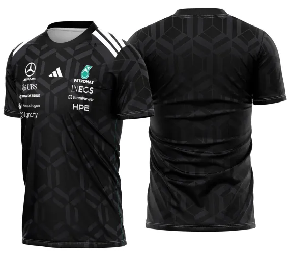 Arte Camisa Inspirada na Mercedes F1 Team Jersey 2026