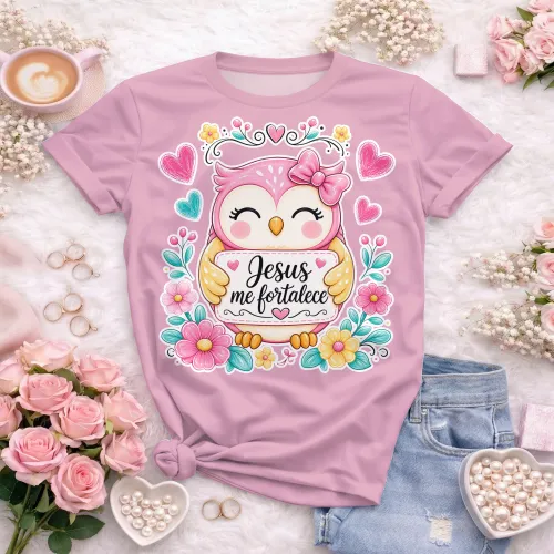 Arte camisa cristã com esperança