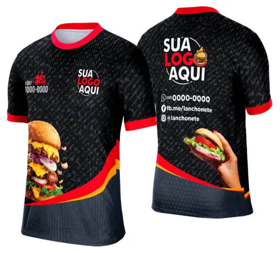 Arte Camisa Lanche e Hamburgueria Modelo 008
