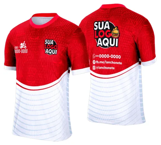 Camisa com logo no peito e estampa grande nas costas, perfeita para quem ama o estilo hambúrgueria urbana, trazendo design moderno e cheio de atitude para qualquer ocasião informal.