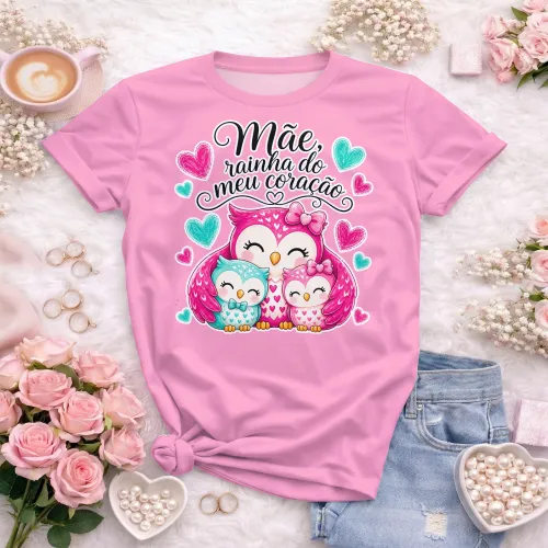 Arte camisa mãe com felicidade
