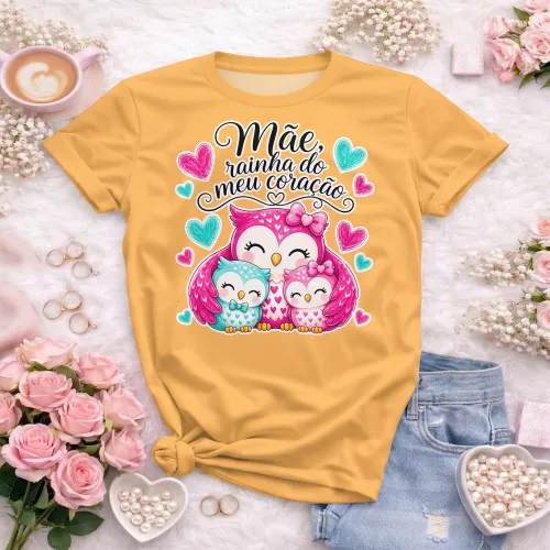 Arte camisa mãe com amor infinito
