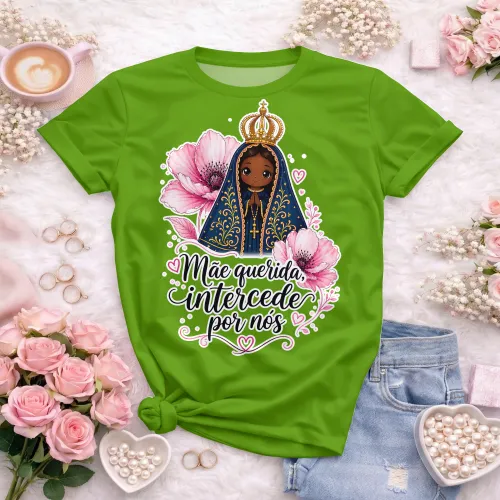 Arte camisa Nossa Senhora com amor eterno