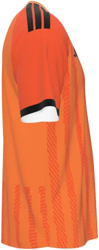 Camisa terceiro uniforme do Persija Jakarta 2026 - 2027 laranja com ombro preto, frente e costas