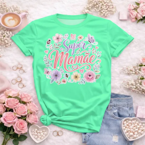Arte camisa super mamãe ideal para presente
